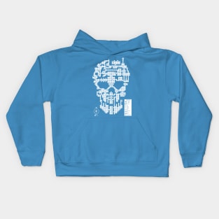 Skull Dungeon Retro Kids Hoodie